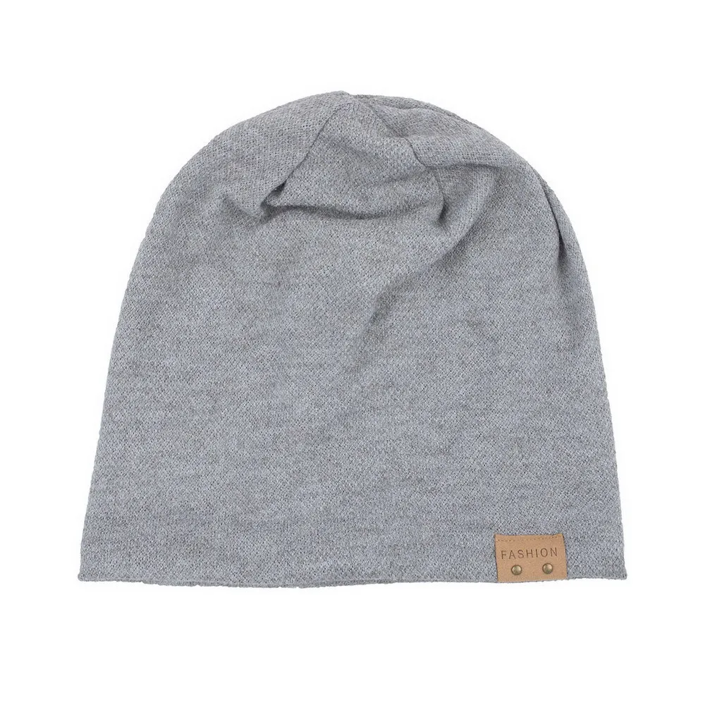 Hip Hop Knitted Hat Women's Winter Warm Casual Acrylic Slouchy Hat Crochet Ski Beanie Hat Female Soft Baggy Skullies Beanies Men