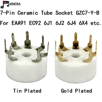 세라믹 튜브 소켓 PCB 보드, 7 핀 전자 튜브 시트, EC92 6J1 6J4 6J5 6Z4 6X4 6A2 6H2 1A2 진공관용, 무료 배송, 10 개