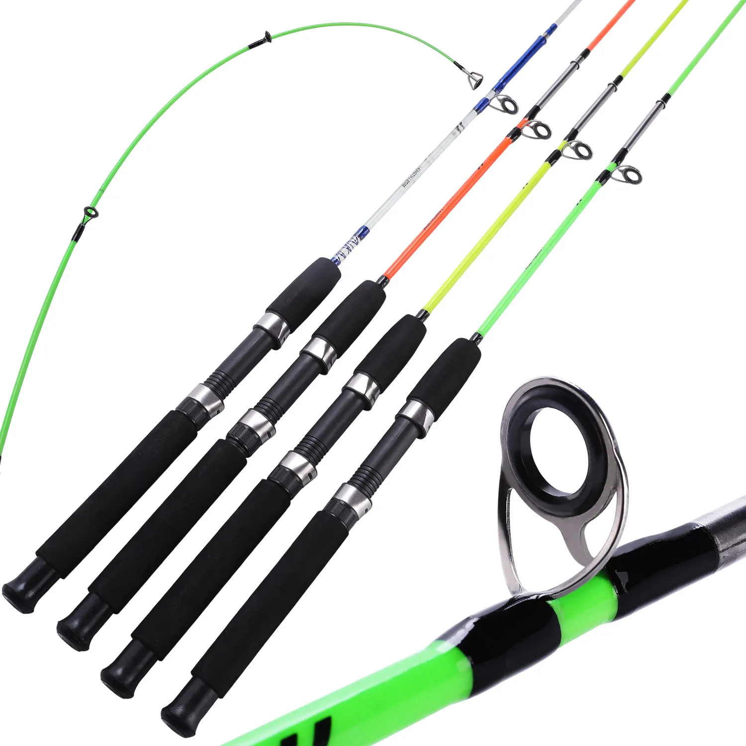 

Sougayilang 4 Color 1.2m Spinning Lure Fishing Rod EVA Handle Ultralight ABS Resin Body Boat Rod Travel Fishing Pole Pesca