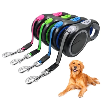 

High Qulity Dog Leash Automatic Retractable 8M Long For Large Dog Extending Puppy Small Pet Dog Durable Traction Rope Lead Belt