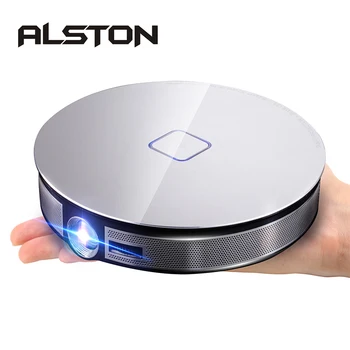 

ALSTON D8S Portable DLP MINI Projector 12000mAh Battery 1280x720P Android WIFI HDMI Support 1080P 4K