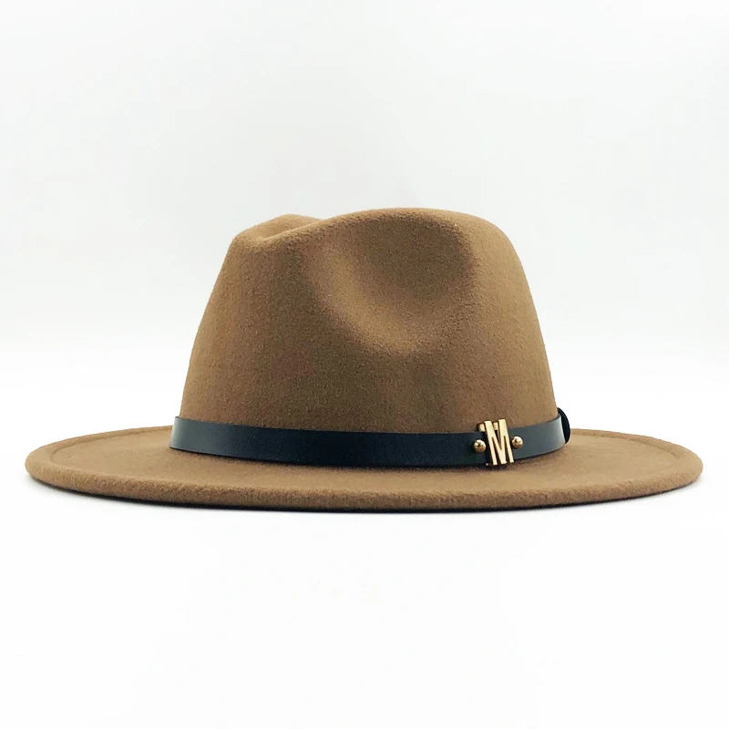 Женская широкополая войлочная шерсть Джаз Fedora шляпы Панамы стиль дамы Trilby Gambler модная шляпа ковбой вечерние солнцезащитная Кепка