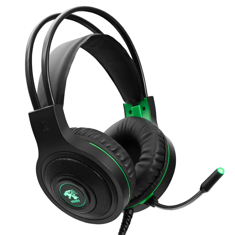 

Professional USB 7.1 Stereo Wired Gaming Headphones Game Headset Over Ear with Mic Voice Control for Laptop Computer Gamer