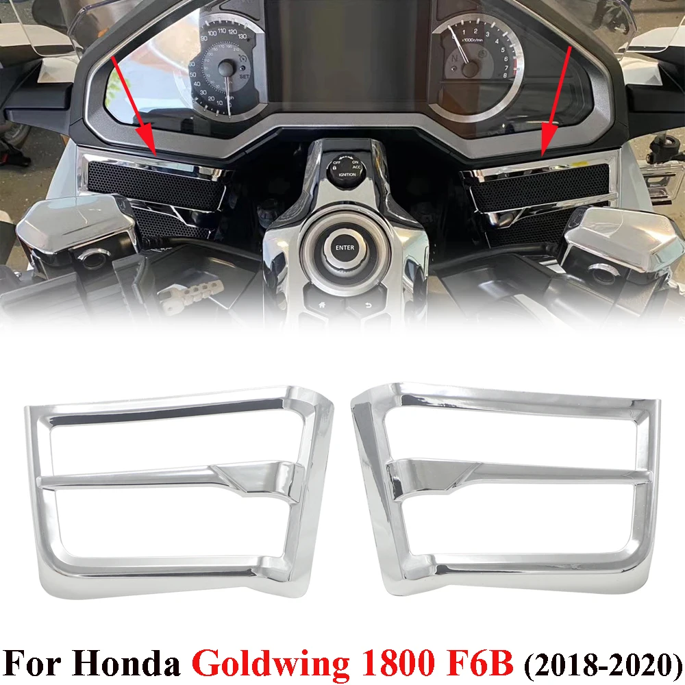 

Motorcycle Accessories Chrome Speaker Grille For Honda Goldwing 1800 F6B GL1800 2018 2019 2020