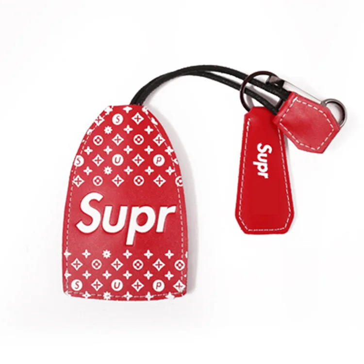 

New leather key bag Fashion Supr series of various optional car universal keychain Men and women fashion key accessories Q86