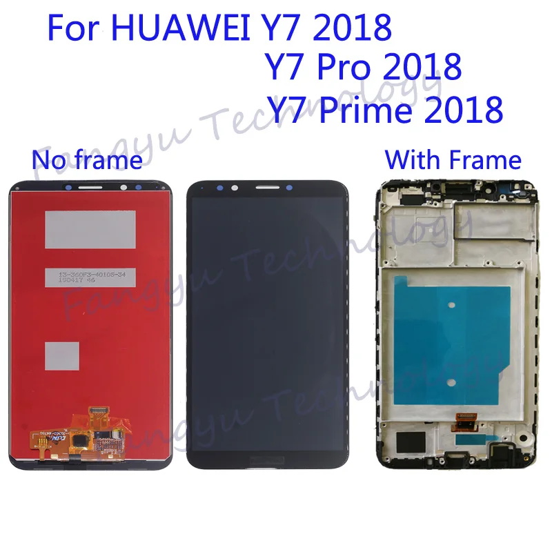 

new lcd For HUAWEI Y7 Prime 2018 Display Touch Screen Digitizer For Y7 2018 / Y7 Pro 2018 LCD Replace screen repair parts+tool