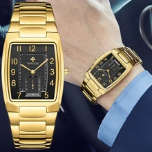 Aliexpress - WWOOR New Design Stainless Steel Mens Watches Top Brand Luxury Gold Wristwatch For Men Waterproof Quartz Clock Relogio Masculino