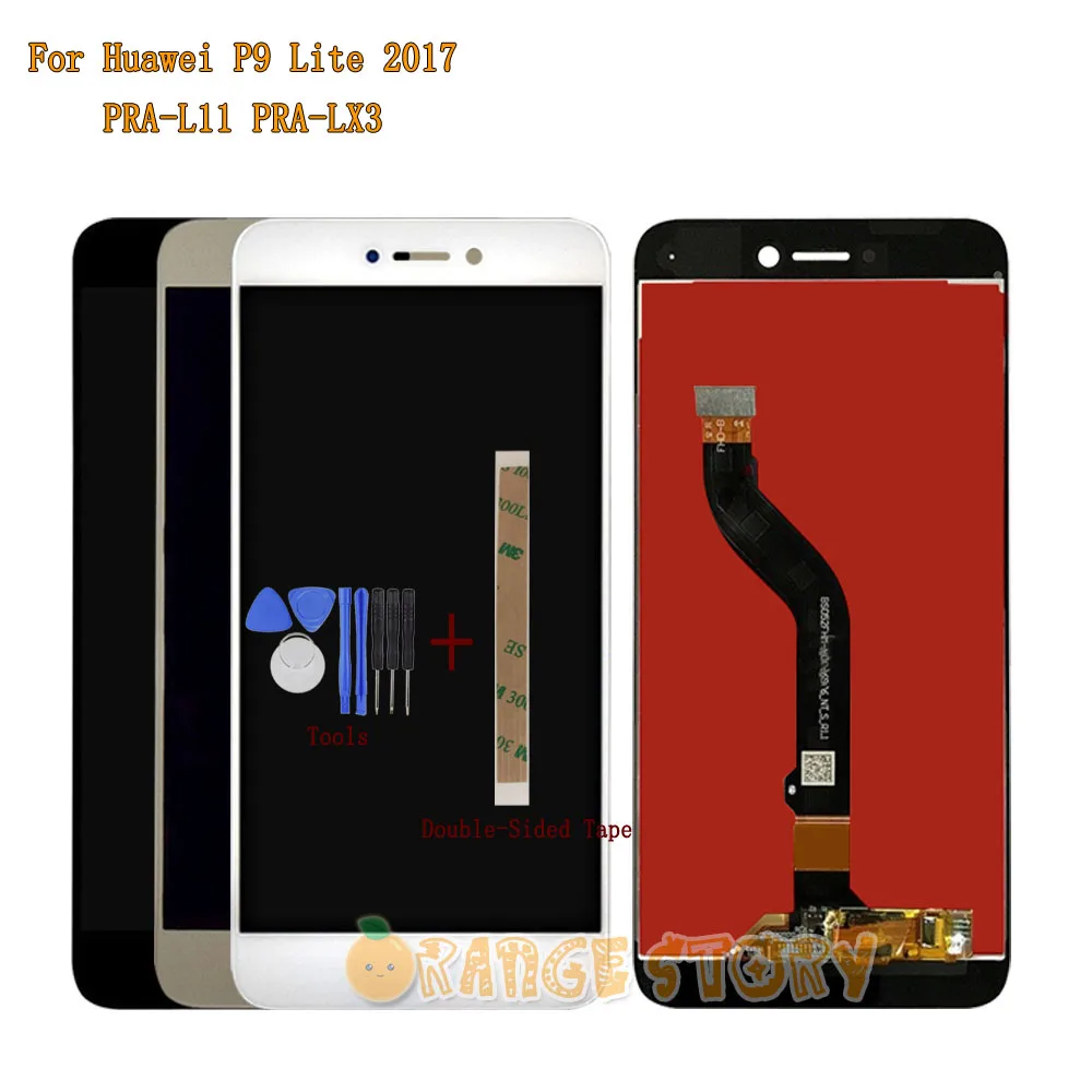 Сенсорный ЖК-экран с дигитайзером для Huawei P9 Lite 2017 P9Lite сенсорный экран на