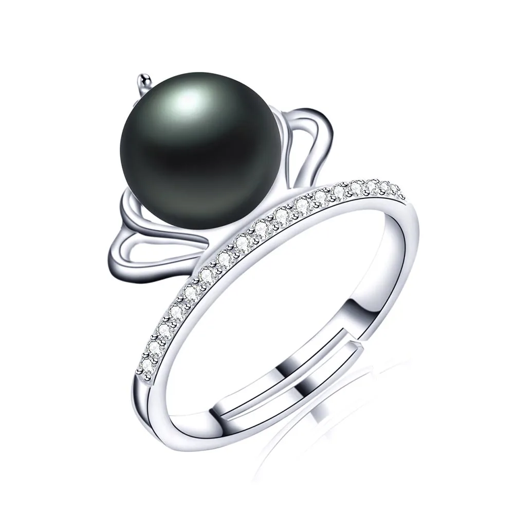 Женское кольцо из серебра 925 пробы с натуральным пресноводным жемчугом |