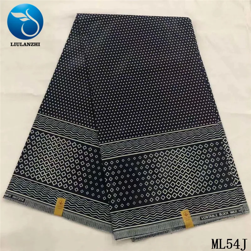 ML54J12 LIULANZHI настоящая восковая ткань 6 ярдов/партия Горячая нигерийский восковой хлопок для платья восковые принты ткань ML54J01-ML54J26 - Цвет: ML54J12