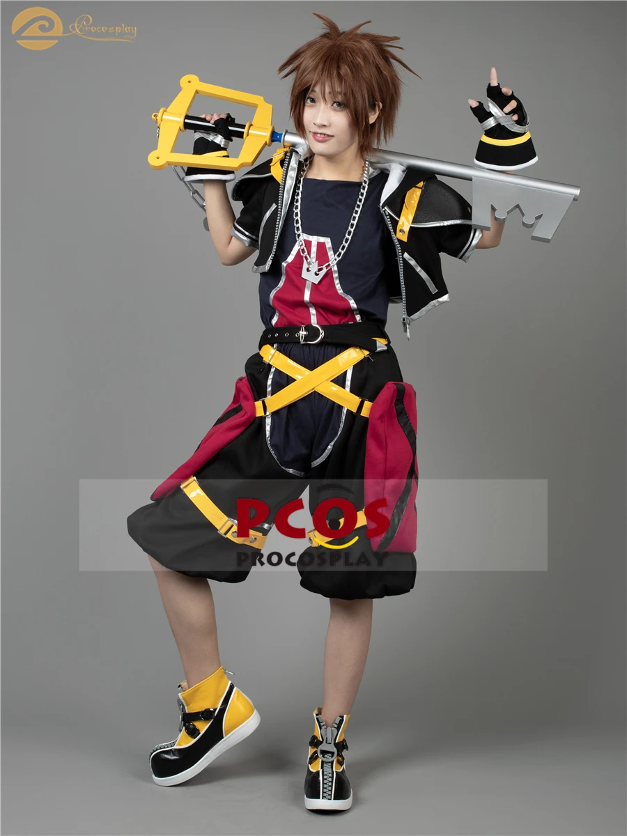 Делюкс Высокое качество Kingdom Hearts Sora 1th Косплей Костюм mp000263