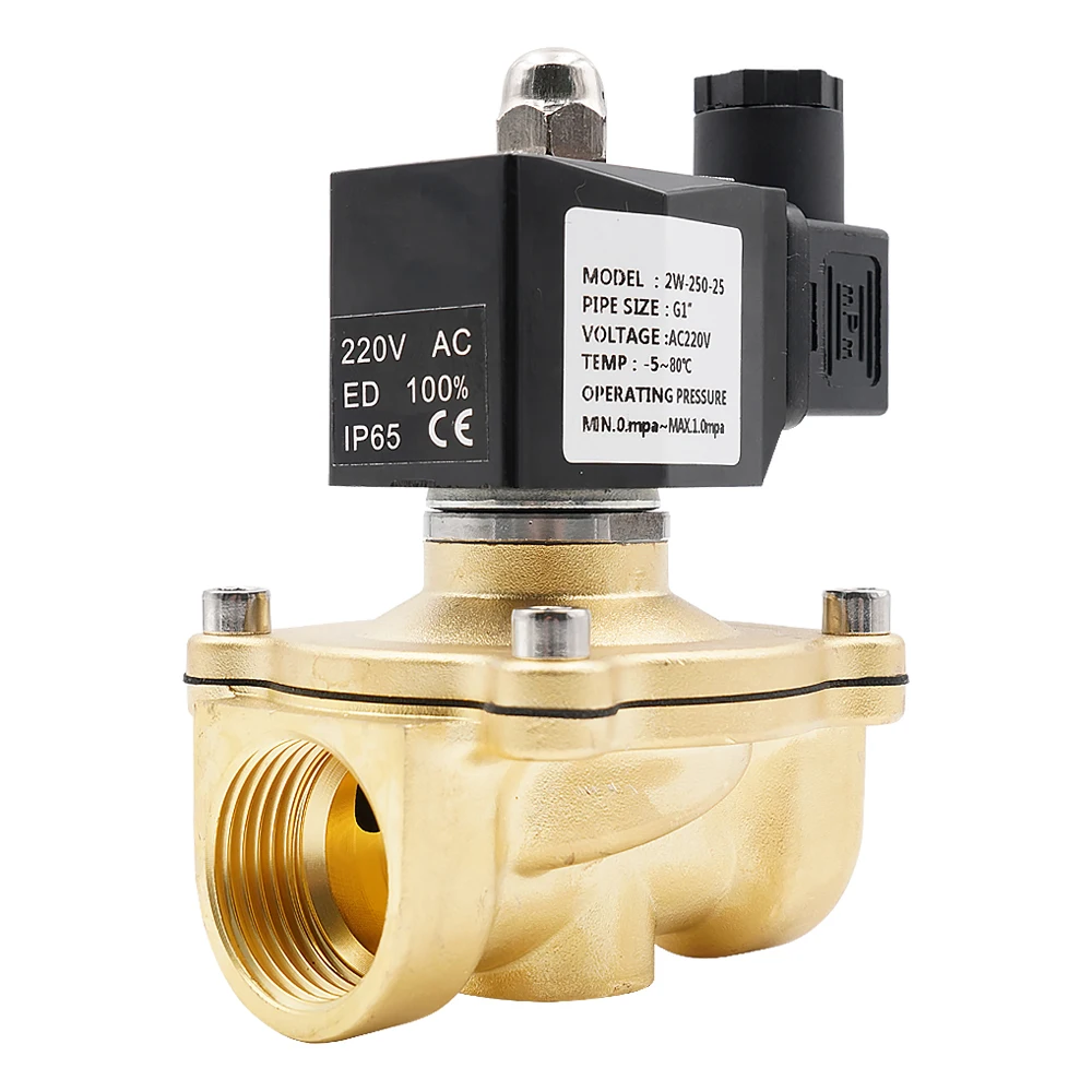 Normally Closed Solenoid Valve for Water Oil Air AC220V DC12V DC24V AC24V G3/8"toG2" Brass Electric Solenoid Valve NBR or VITON. with vacuum switch solenoid valve