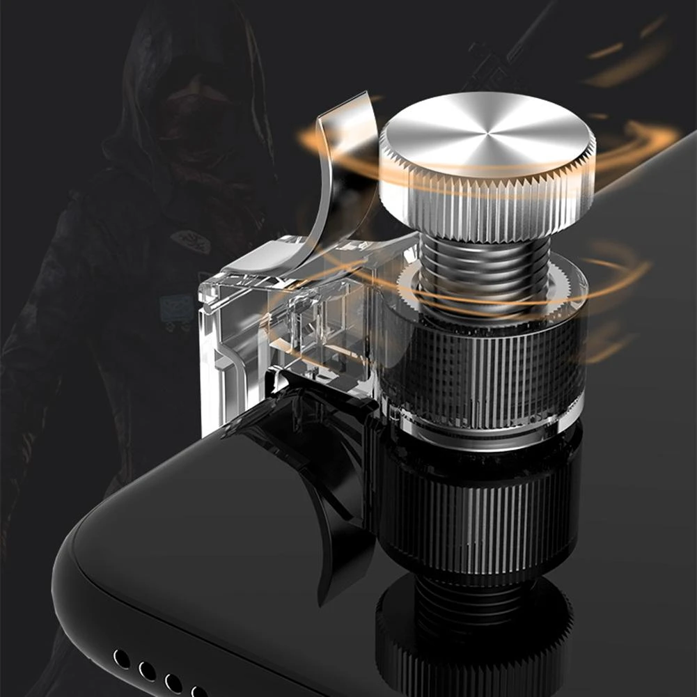 Mini 2pcs Mobile Phone Gamepad Joystick Finger Fire Aim Button Trigger L1 R1 Shooter Metal Key for PUBG
