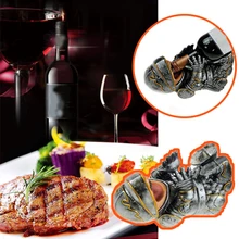 

Quality Resin Rack Wine Bottle Holders Creative Practical Living Room Decorative Cabinet Red Wine Knight Display Storage Racks