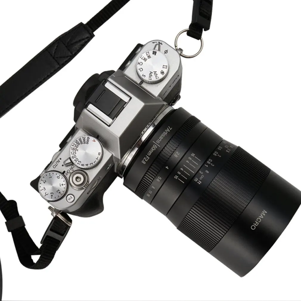 7 artisans 60 мм f2. 8 1: макрообъектив с 1 увеличением подходит для Canon для EOSM EOSR E для Fuji для крепления M43