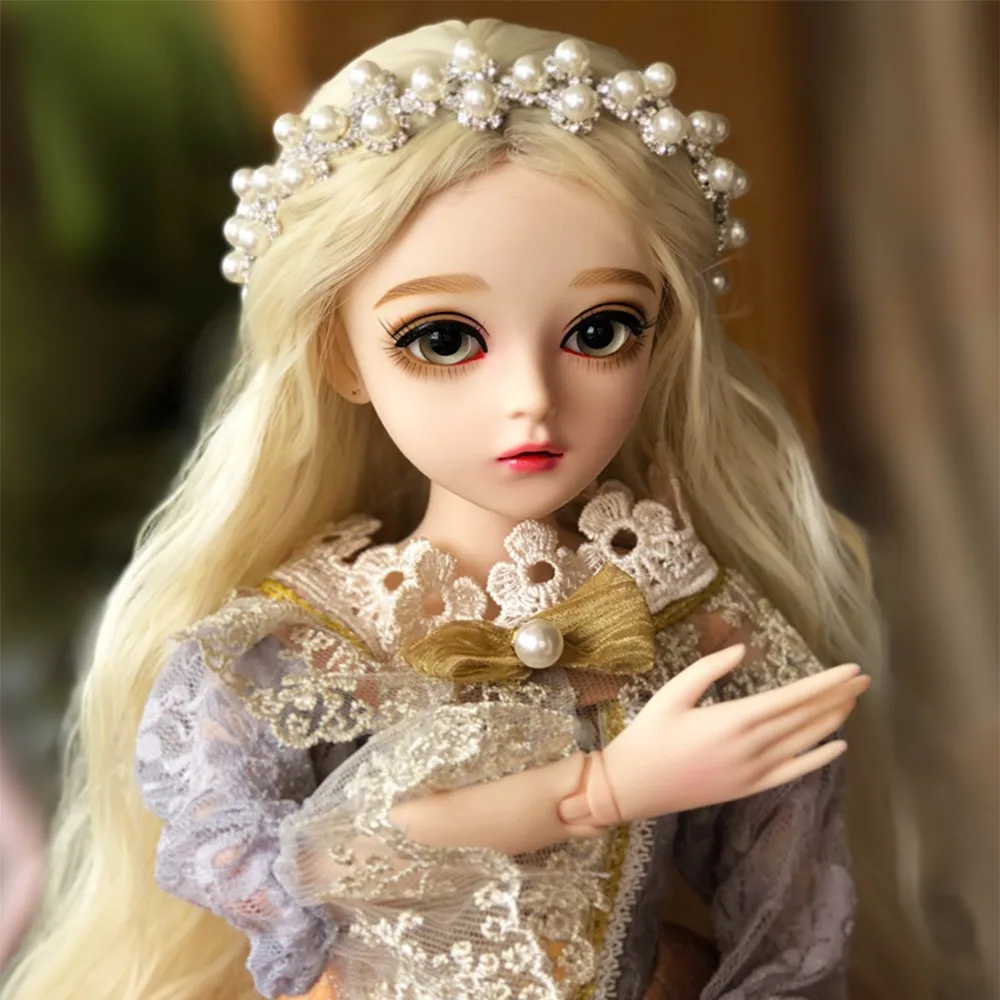 1/3 BJD кукла 60 см элегантная девушка коричневые глаза с одеждой ручной работы игрушка Косметика сменный Eyesball Reborn Кукла Детская Xmans подарки