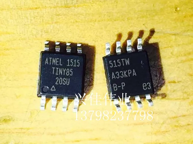 20 шт./лот ATTINY85-20SU INY85 лапками углублением SOP-8