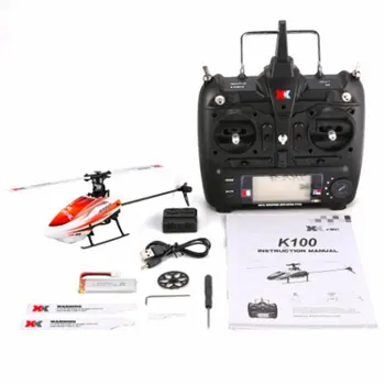 

XK K110 6CH 3D 6G System Mini RC Remote Control Helicopter Drone Toys with Built in Gyro RTF for Gift Present