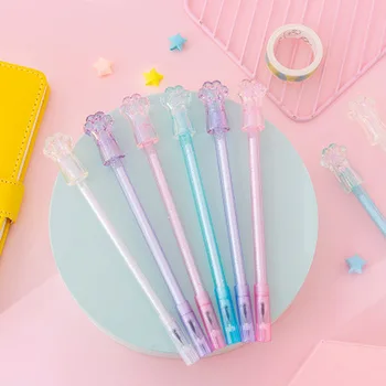 

Cat Claw Cute Pen Kawaii Stationery Student Gel Pen Crystal Cartoon Gel Pens Novelty Stationery Pens Kawaii School Supplies
