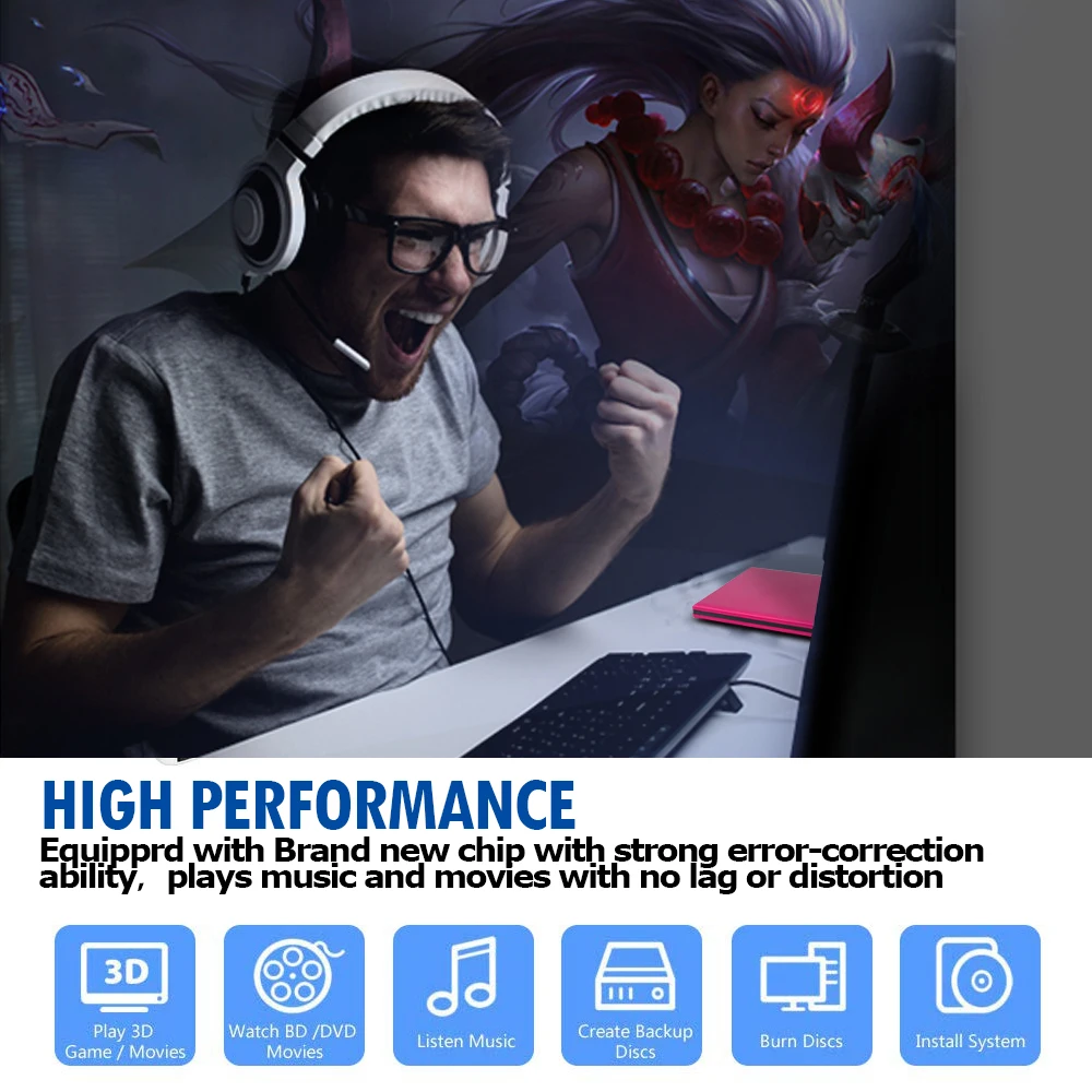 USB 3,0 Внешний Blu-Ray BD/CD/DVD Оптический привод плеер высокоскоростной Писатель Привод горелки полированный металл хром для Mac Windows