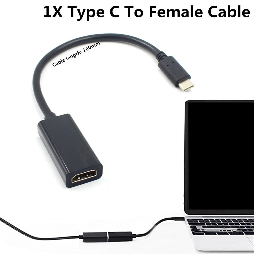 Кабель-адаптер для телефона/проектора/ноутбука type-c-Female HD с разъемом USB 3,1