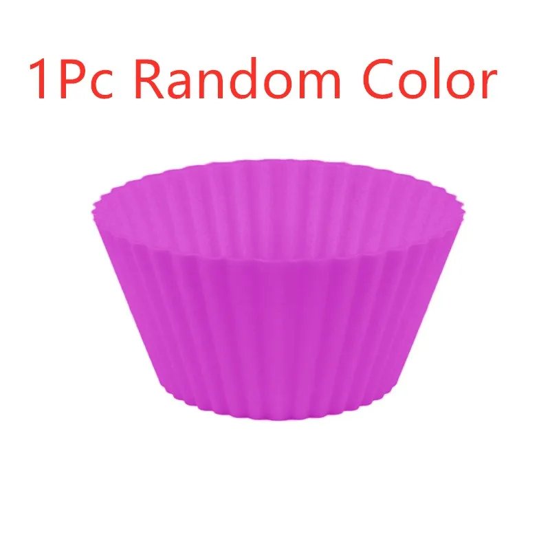 random color 1 шт. силиконовый торт в форме Кубка для выпечки формы для выпечки Формы для кексов DIY кексов аксессуары для выпечки инструменты для украшения торта - Цвет: random color