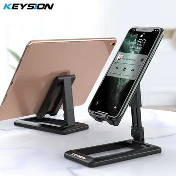 

KEYSION Desk Mobile Phone Holder Stand For iPhone iPod Adjustable Tablet Holder Universal Phone Stand for Samsung Xiaomi Huawei
