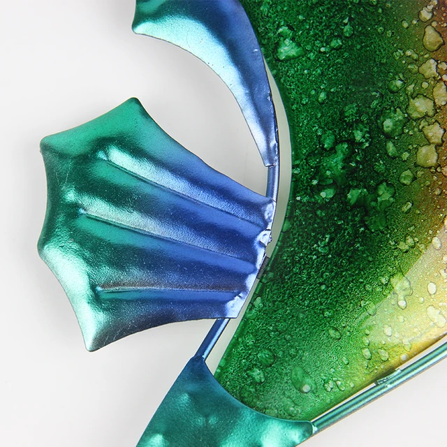 Fém Tengeri Fali Dekoráció A Kerti Dekorációhoz Kültéri Szobrok Miniatűr És Szobrászat - Image 5