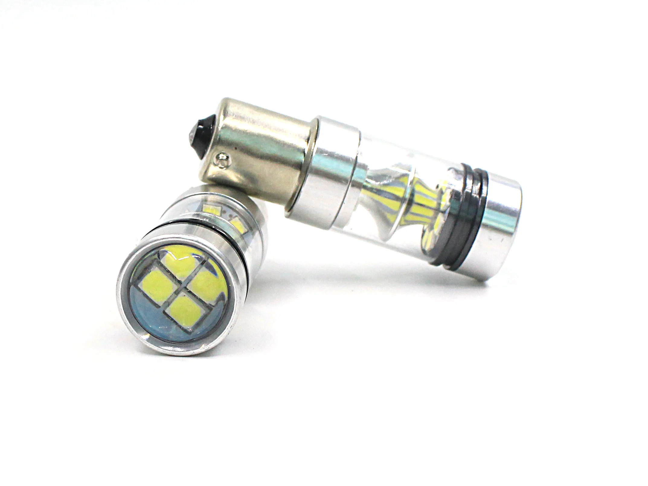 2X высокомощный светодиодный автомобильный светильник 1156 100W 20SMD Фары заднего хода Поворотная сигнальная лампа 12V 6500K белый авто светодиодный лампы