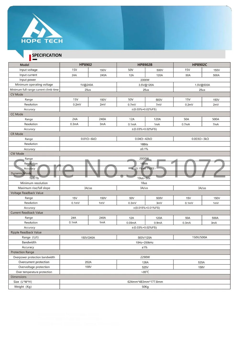 HP8902/HP8902B/HP8902C программируемая электронная нагрузка постоянного тока