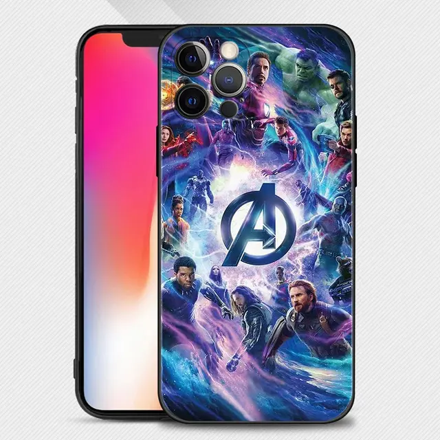 Case For Apple iPhone 13 12 11 Pro Max 13 12 Mini XS Max XR X 7 8 Plus 6 6S SE 2020 Cover Marvel Superheroes The Avengers Hero B01
