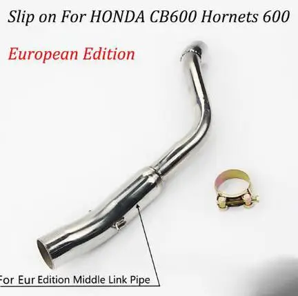 Hornet CB600 CB600F выхлопная труба глушителя Хвостовая средняя Соединительная труба с DB Killer выхлопная труба мотоцикла модифицированная для Honda CB600 - Цвет: same photo