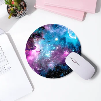 

Universe Planet Sky Mouse Pad Round Desk-Mat Non-slip Gaming Mousepad 20CM Round For Computer Game Office Mice Padd Accessories