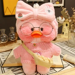 Pato amarillo de peluche para niñas, muñeco de ácido hialurónico coreano, Lalafanfan, regalo de cumpleaños y Navidad, 30cm, 1 unidad