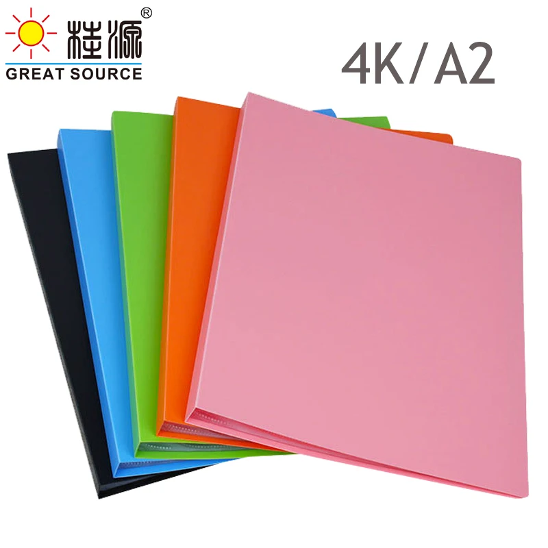 mqq-4k-drawing-presentation-book-20-transparent-pockets-4k-display-book-fancy-candy-color-573-425mm-2256-1673--2pcs