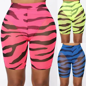 

New Fashion Sexy Women's Mesh Fishnet Shorts Sport Fitness Breathable Cycling Swim Dance Hot Shorts 3 Colors