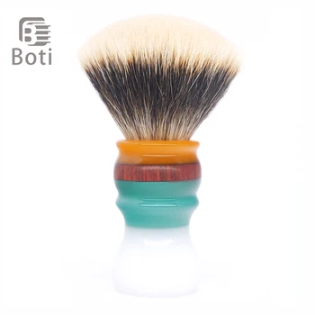 

Boti Brush-Jam On The White Clouds And NC Finest Two Band Badger Hair Knot Fan Type Whole Shaving Brush Men's Beard Tool