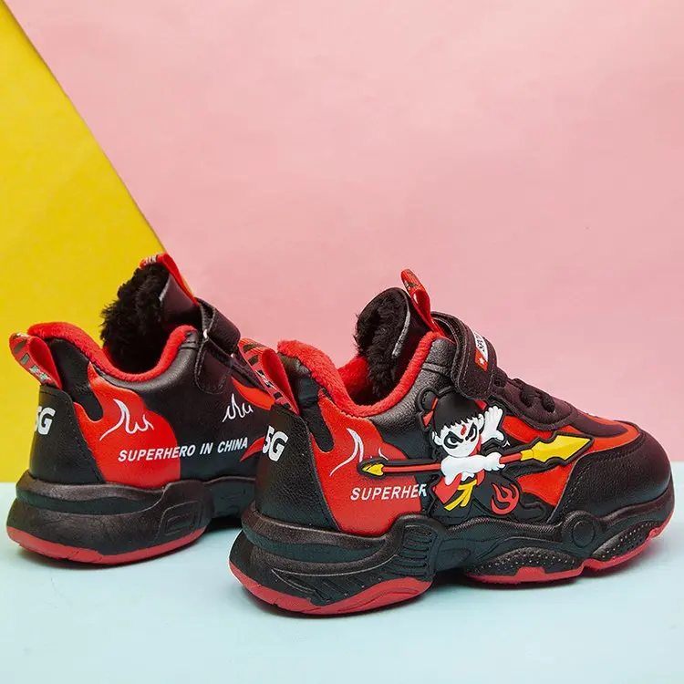 

2019 Winter New Style Large Cotton Heavy Fleece Waterproof Big Boy BOY'S Girls Universal Nezha Athletic Shoes