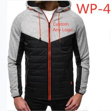 WP-4, зимняя мужская куртка, повседневное теплое пальто с капюшоном, уплотненный пуховик, хлопковая куртка на молнии, теплая Повседневная Верхняя одежда с длинным рукавом, мужская куртка