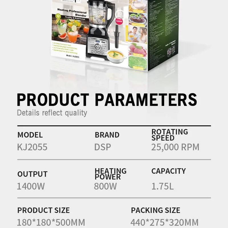 Heating Professional Blender Automatic Heating Wall Breaking Cooking Machine Soy Milk Machine Baby Food Machine Juicer