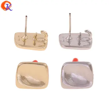 

Cordial Design 100Pcs 12*14MM Jewelry Accessories/DIY Earrings Stud/Square Shape/Charms Jewelry Parts/Hand Made/Earring Findings