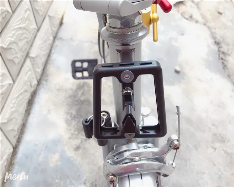 Сверхлегкий Сплав передний блок несущей для велосипеда Brompton Передняя сумка