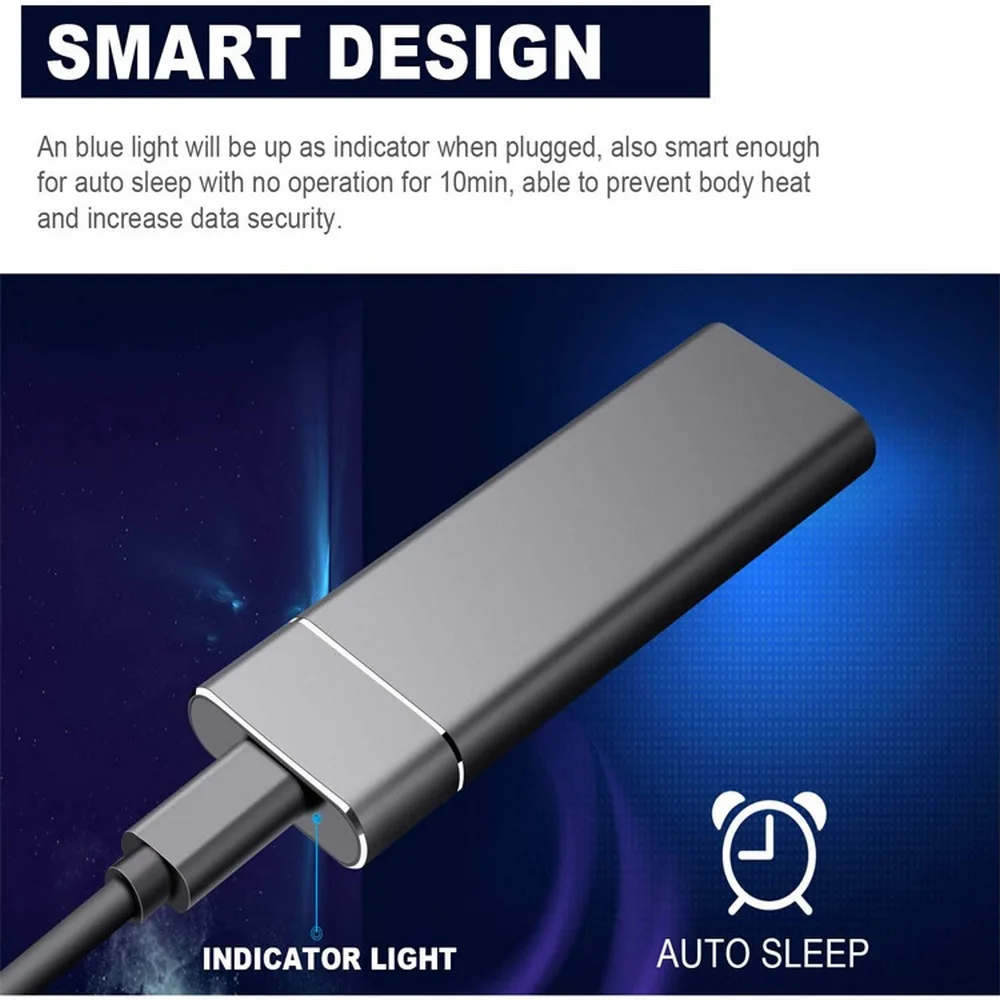 Ferramenta de Equipamento 3.1 para Computador Disco Rígido Externo Ssd Tipo-c Porta Usb Portátil Xbox um 3600rpm Velocidade Ultra-fino Eletrônico 2 tb Computers & Electronics
