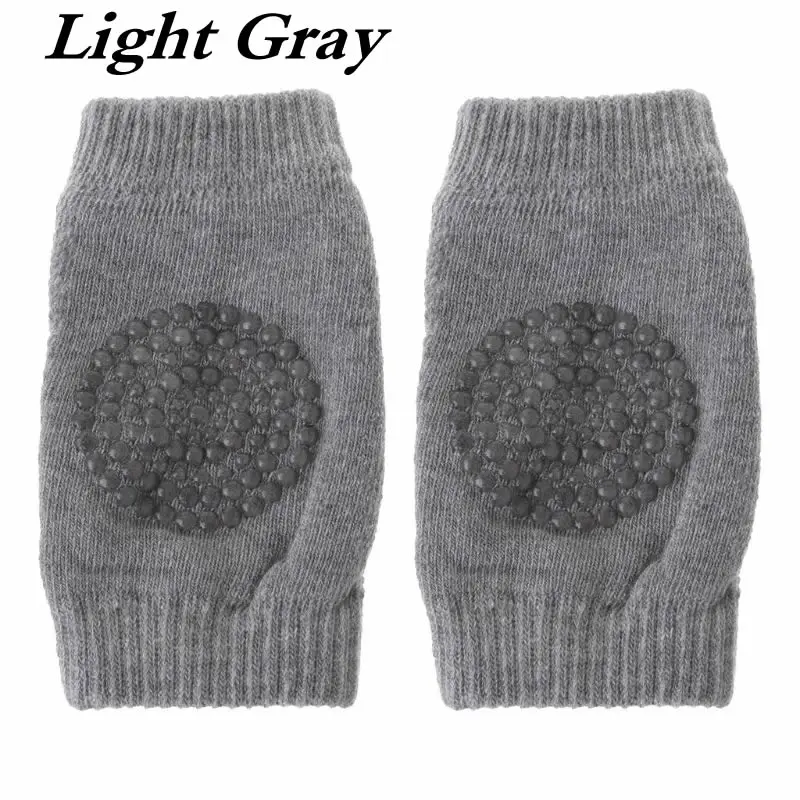 Light Gray 1 пара детских наколенников, Нескользящие защитные наколенники для тренировок по ползанию, налокотники для детей - Цвет: Light Gray