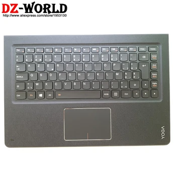 شراءجديد Palmrest العلوي مع بلجيكا الخلفية لوحة المفاتيح لوحة اللمس لينوفو Ideapad اليوغا 900-13ISK ISK2 محمول C غطاء 5CB0K48420