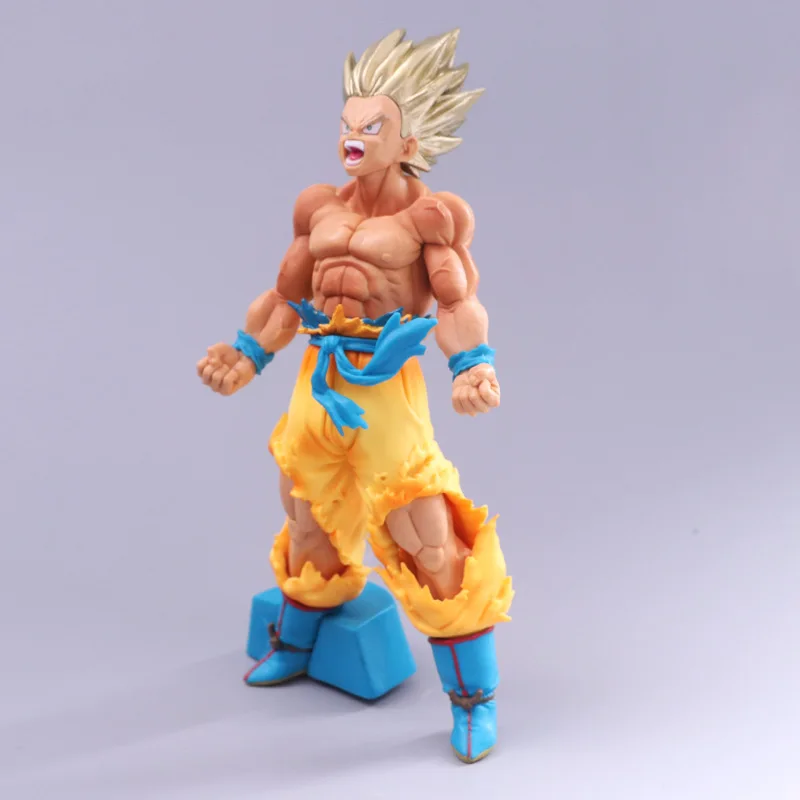 Аниме Гараж Комплект Модель qlz Супер Saiyan для крови супер блонд Гоку взрывоопасный газ в коробке