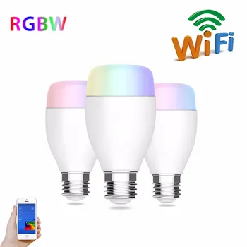 

E27 Wireless WiFi Smart Light Bulb LED RGB 16 Million Color Lamp Remote Control Color Change Light Work With Alexa Voice Control