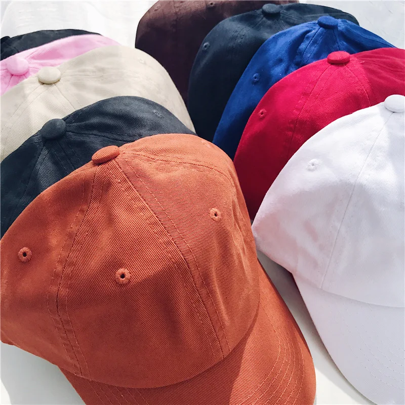 Sports Hats Outdoor Baseball Cap Men's Women Casual Solid Color Summer Unisex Plain Curved Sun Visor Hip-Hop Cap Hat Adjustable  (22)