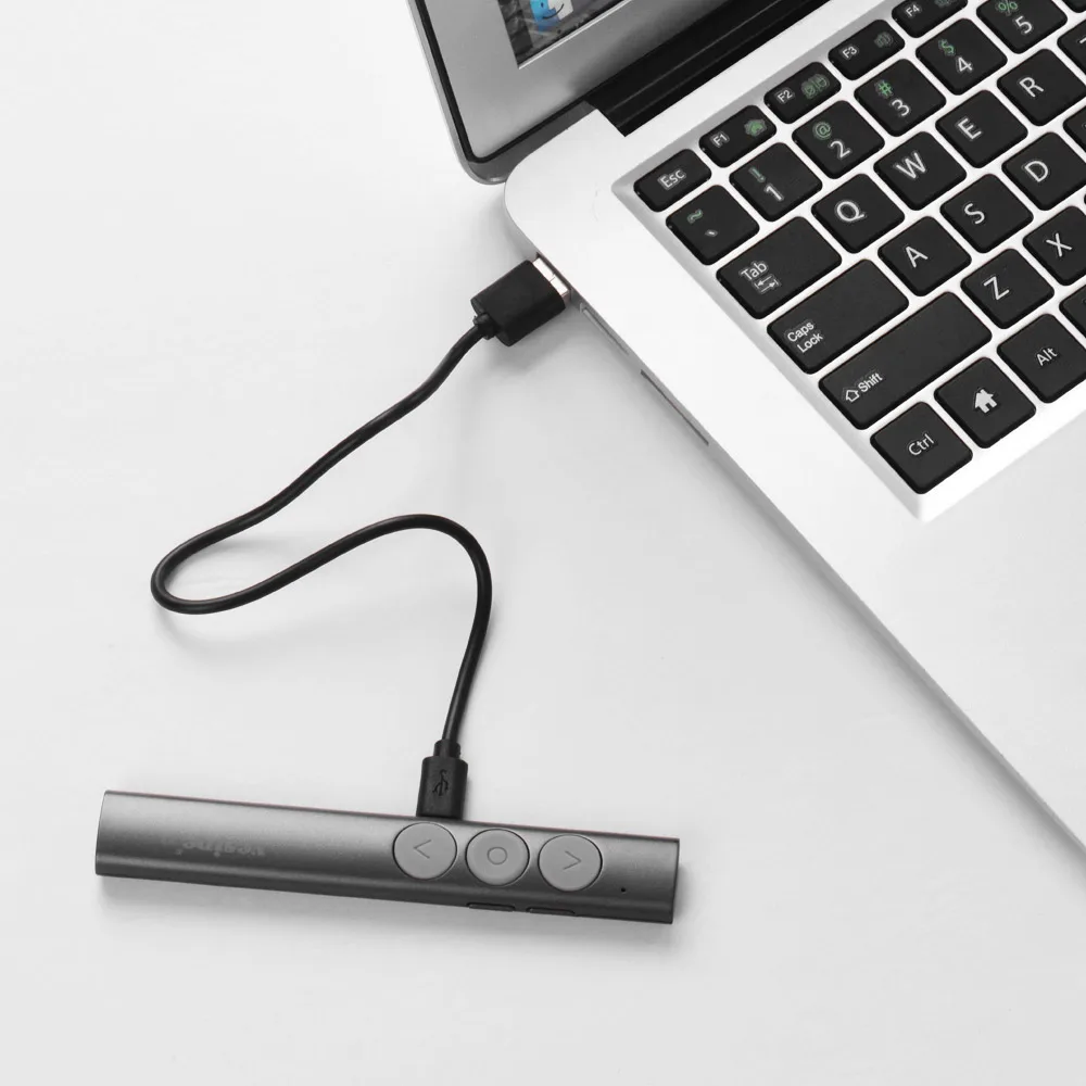 Беспроводной Радиочастотный Презентер Vesine 2 4 ГГц с usb приемником красный