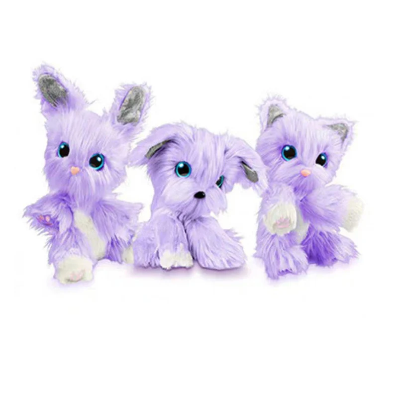Scruff a Luvss плюшевая игрушка банная собака, кошка, кролик кукла детский подарок плюшевый спел-гоед мягкие животные - Цвет: purple